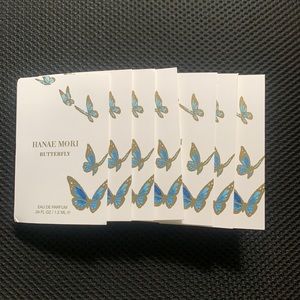 HANAE MORI BUTTERFLY parfum sample spray lot of 7